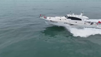 Grandsea 67ft FRP Cruiser Fishing Pleasure Boat With High Performance Engine 31Knots Class Approved